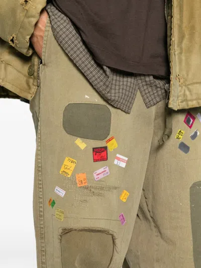 Miharayasuhiro Patchwork Jeans In Brown