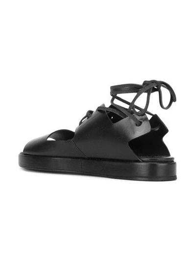 Shop Marsèll Lace-up Sandals - Black