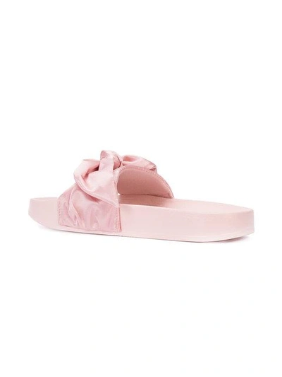 Shop Puma Bow Slider Sandals In Pink