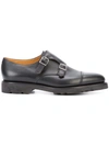 John Lobb buckled shoes,バッファローレザー100%