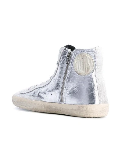 Shop Golden Goose Deluxe Brand Francy High-top Sneakers - Metallic