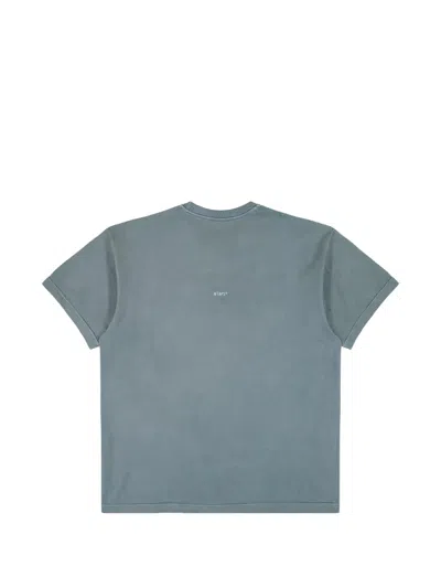 Wtaps Logo-print T-shirt In Blue