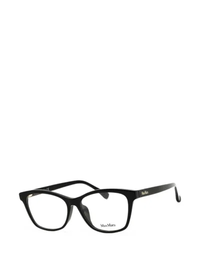 Max Mara Rectangle-frame Glasses In Black