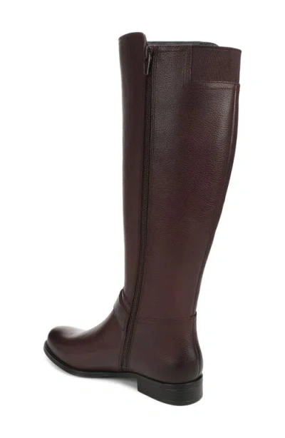 Naturalizer Juno Leather Riding Boot In Brown