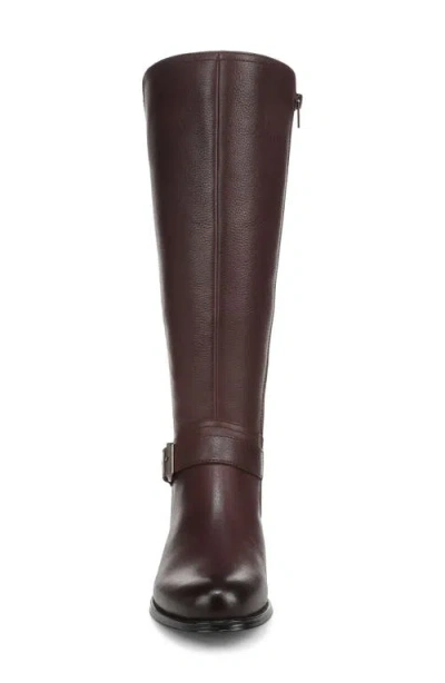 Naturalizer Juno Leather Riding Boot In Brown