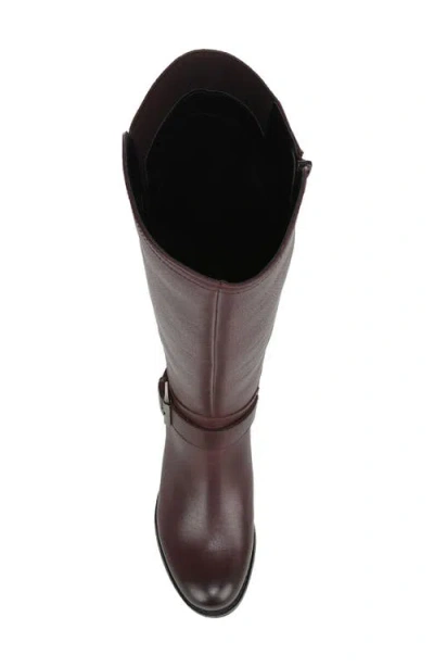 Naturalizer Juno Leather Riding Boot In Brown