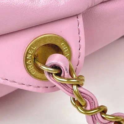 Pre-owned Chanel Pink Leather Backpack ()