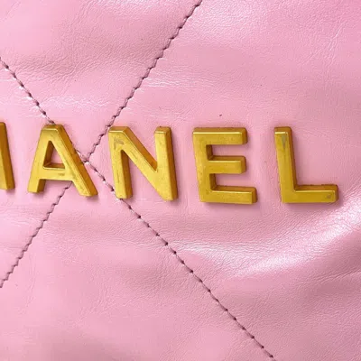 Pre-owned Chanel Pink Leather Backpack ()