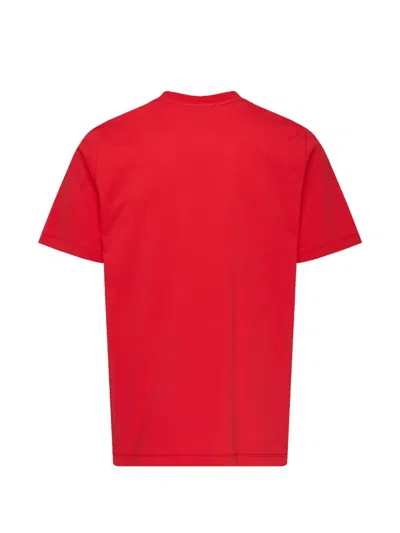 Msgm Logo T-shirt In Red