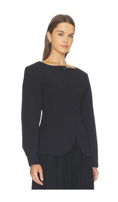 Source Unknown Matteo Cinched Blazer In Black