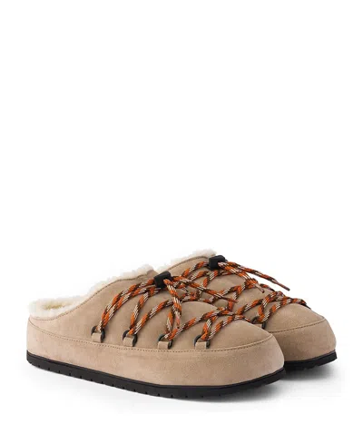 Prada Suede Mules In Pink
