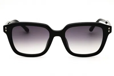 Isabel Marant Rectangle-frame Sunglasses In Black/dark Grey Sf