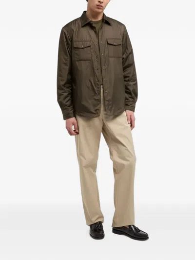 Aspesi Patch-pocket Shirt Jacket In Green