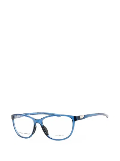 Under Armour Rectangle-frame Glasses In Blue