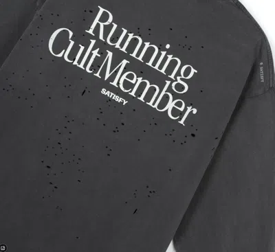 Satisfy Logo Long Sleeve T-shirt In Gray