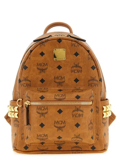 Mcm Stark Backpack In Brown