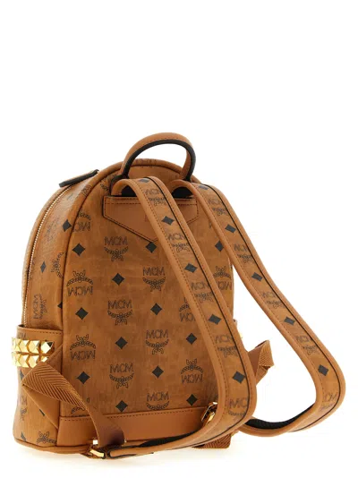 Mcm Stark Backpack In Brown