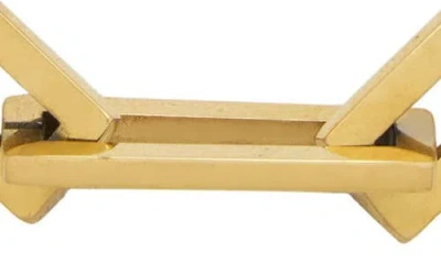 St. Moran Oversized Rectangular Link Bracelet In Gold