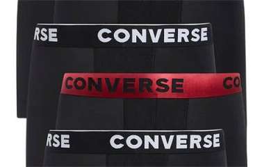 Converse Assorted 5-pack Boxer Briefs In Black