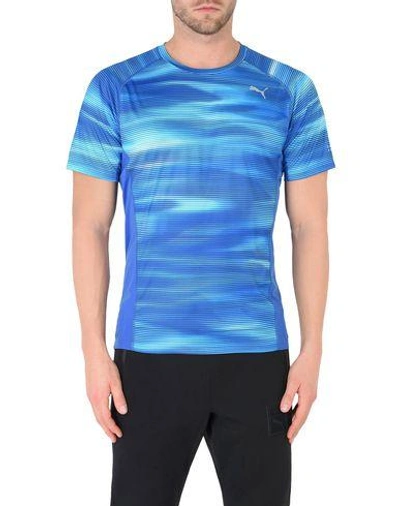 Shop Puma Sports T-shirt In Blue