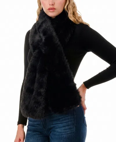 Marcus Adler Polyester Neck Loop Scarf In Black