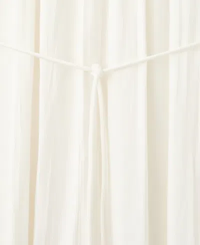Mango Belted Romper In White
