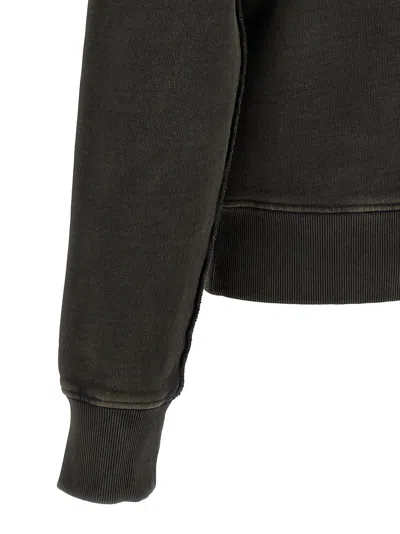 Entire Studios Buttoned Turtleneck Sweatshirt In Black