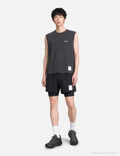 Satisfy Mothtech™ Muscle Tee In Black/黑色/블랙/ブラック
