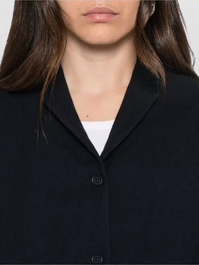 Apuntob Button-up Notched-lapel Blazer In Blue