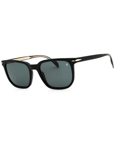 David Beckham Db1076s Rectangular Sunglasses In Black