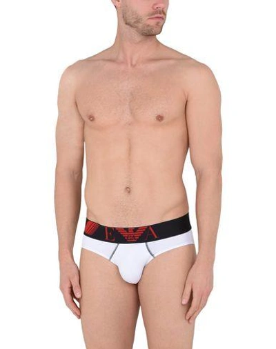 Shop Emporio Armani Brief In White