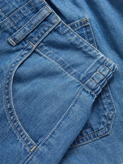 Veronica Beard Sally Elasticated-back Shorts In Blue