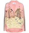 VALENTINO Embroidered nappa leather jacket
