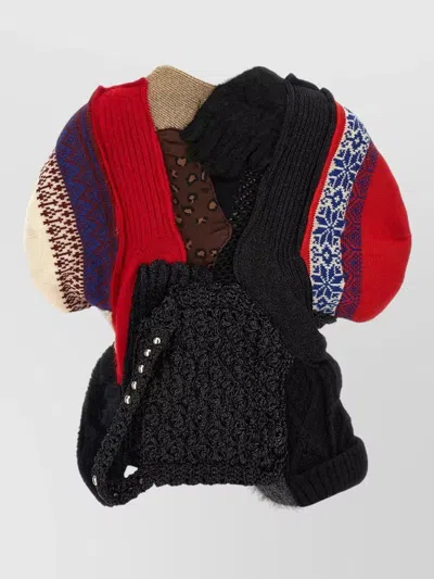 Junya Watanabe Mixed-material Patchwork Cardigan In Multi