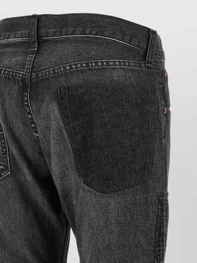 Junya Watanabe Patchwork Denim Jeans In Black