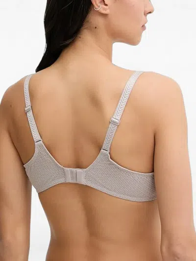 Chantelle Lace-embellished Underwired Bra In Multi