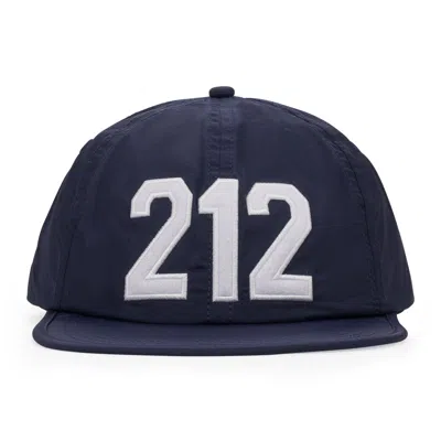 Denim Tears Navy Zip Code Cap In Blue