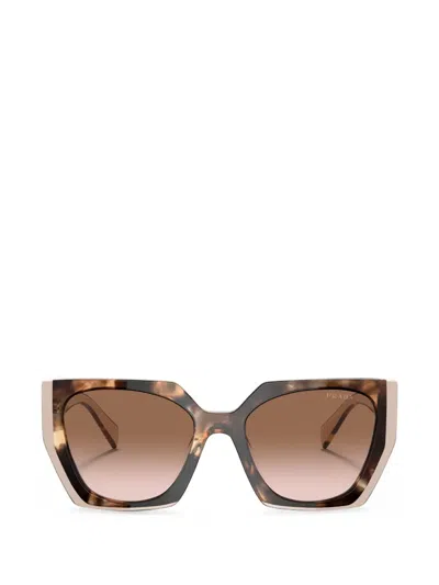 Prada Pr 15ws 01r0a6 54mm Womens Rectangle Sunglasses In Brown