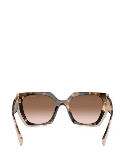 Prada Pr 15ws 01r0a6 54mm Womens Rectangle Sunglasses In Brown