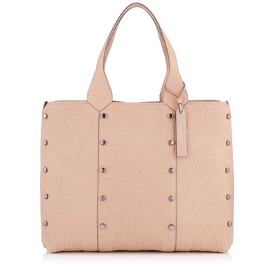 Jimmy Choo Lockett Shopper Ballet Pink Grainy Leather Tote Bag