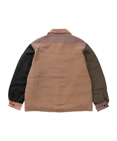 Visvim Long-sleeved Patchwork Casual Jacket In Grey