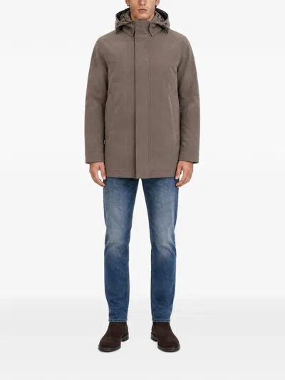 Woolrich Parka Softshell Falcon In Brown