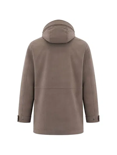 Woolrich Parka Softshell Falcon In Brown