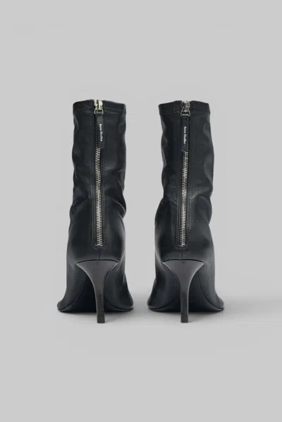Acne Studios Leather Ankle Boot In Black