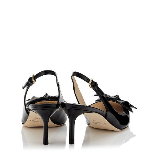 jimmy choo black patent trainers