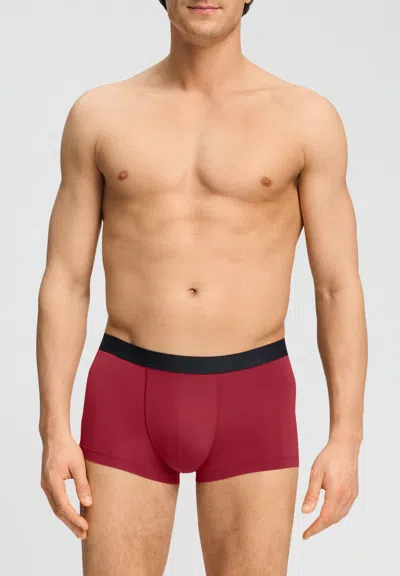 Hanro Micro Touch Boxer Brief In Intense Red