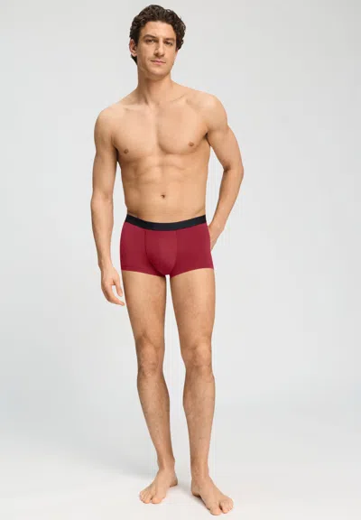 Hanro Micro Touch Boxer Brief In Intense Red