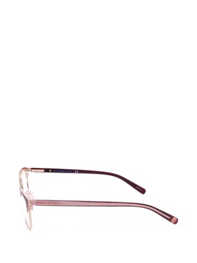 Tommy Hilfiger Rectangle-frame Glasses In Pink