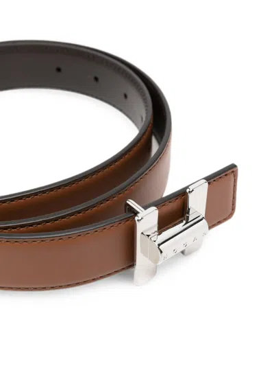 Hogan Leather Belt In Multi