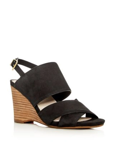 Kenneth Cole Irene Wedge Sandals In Black